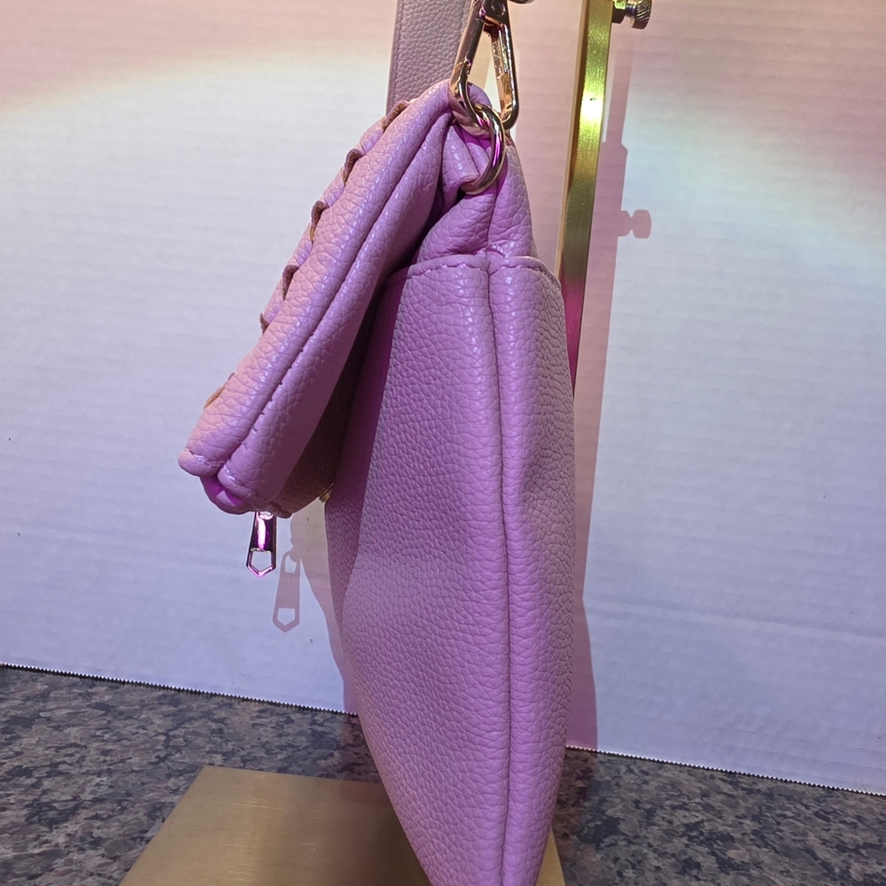 SALE!! Soft Pink Leather Go Anywhere Crossbody Bag by Isabelle - Picture 4 of 6